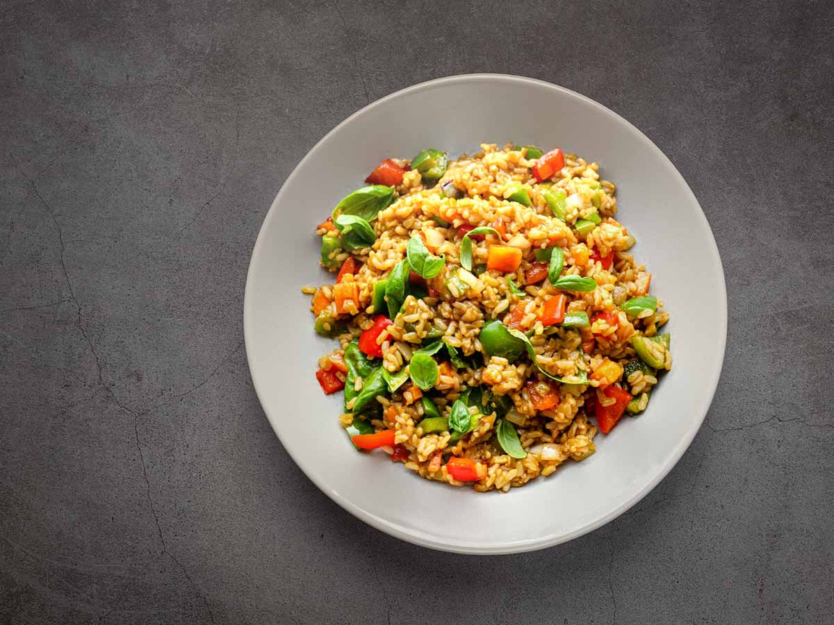 Thai Basil Fried Rice Tahn Thai Restaurant